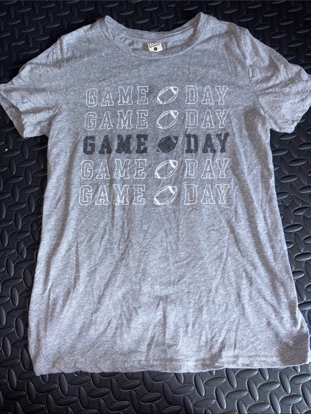 Women’s GAME DAY Gray Graphic T-Shirt - Athletic Home Games Tee